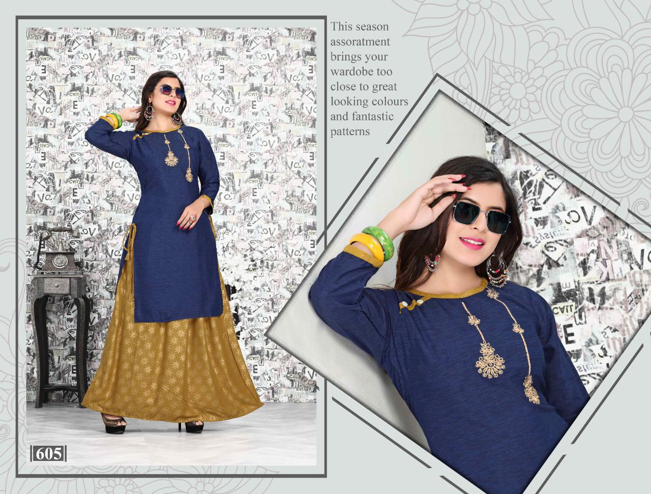 Beauty Queen Bestie Rayon Ethnic Wear Rayon Kurti With Bottom Collection